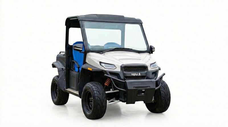 Ranger UTV Police Off-Road 2-Seater Electric Utility Vehicle with Cargo Box & Lithium Battery 173Ah | LSEV (White) - Image 4